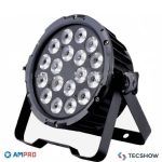 TECSHOW NEBULA HEX PAR FLAT ALUMINIO 18 Leds 12W 6 en 1 RGBWA-UV - Imagen 2