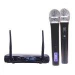 Prodb WR-9D/HT-15 Sistema Inalámbrico doble UHF con 2 microfonos de mano
