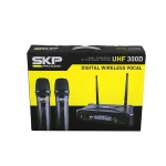 SKP UHF 300D Microfono inalambrico doble de mano - Imagen 2