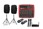 Pack Probass Set amplificacion + Microfono inalambrico Doble+ Mixer 6 canales FX +2 parlantes de 15″300w - Imagen 12