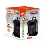 Fujitel Parlante activo 15″ Bluetooth con batería Recargable + Microfono Inalambrico 200W - Imagen 3