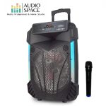 Fujitel Parlante activo 15″ Bluetooth con batería Recargable + Microfono Inalambrico 200W