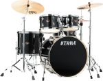 Batería acústica Tama Imperialstar IP58H6W - Hairline Black "Incluye Sillin" - Imagen 2