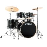 Batería acústica Tama Imperialstar IP58H6W - Hairline Black "Incluye Sillin"