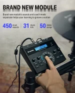 Donner DED200 Batería Electrónica+Sillin+Baquetas+Audifonos - Imagen 7