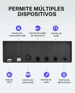 Donner DEP20 Piano Digital teclado  88 teclas contrapesadas con triple pedal de resonancia y Soporte piano - Imagen 6