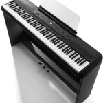 Donner SE-1 Piano Digital 88 Teclas Black - con triple pedal de resonancia y Soporte piano