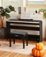 Donner SE-1 Piano Digital 88 Teclas Black - con triple pedal de resonancia y Soporte piano - Imagen 2