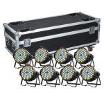 BT-P6003RGBWAK KIT X 8 PRO RGBWA LED PAR KING 60X3W + FC