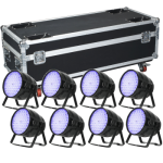 BD-LPC010K KIT 8 X RGBW QUAD-LED PAR KING 54x4W (4 EN 1)