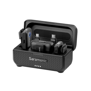 Saramonic Blink500B2 Micrófono solapa inalámbrico con 2 transmisores y receptor