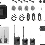 Saramonic UwMic9S Mini Kit 2 | Sistema premium inalámbrico UHF 2 Microfonos solapa +transmisores microtransmisores, receptor cámara dual micro.