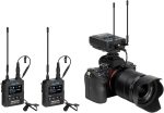 Saramonic UwMic9S Mini Kit 2 | Sistema premium inalámbrico UHF 2 Microfonos solapa +transmisores microtransmisores, receptor cámara dual micro. - Imagen 5