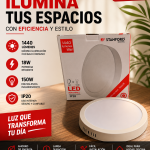 FOCO LED STANFORD 18W 3000K SOBREPUESTO PARA TECHO LUZ CÁLIDA