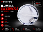 FOCO LED STANFORD 18W 3000K SOBREPUESTO PARA TECHO LUZ CÁLIDA - Imagen 2